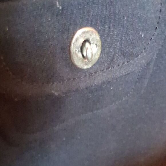 ANN TAYLOR LOFT BLACK SLEEVELESS TURNLOCK POCKET DRESS SIZE 8P - Picture 6 of 8